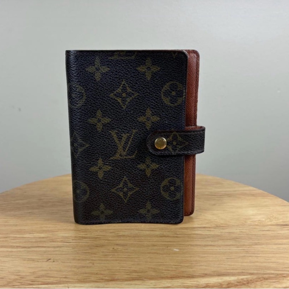 Louis Vuitton Brown and Tan Monogram Card Holder